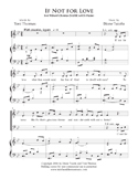 If Not for Love Sheet music image