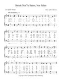 The Sabbath Dawns A Holier Light Sheet music image